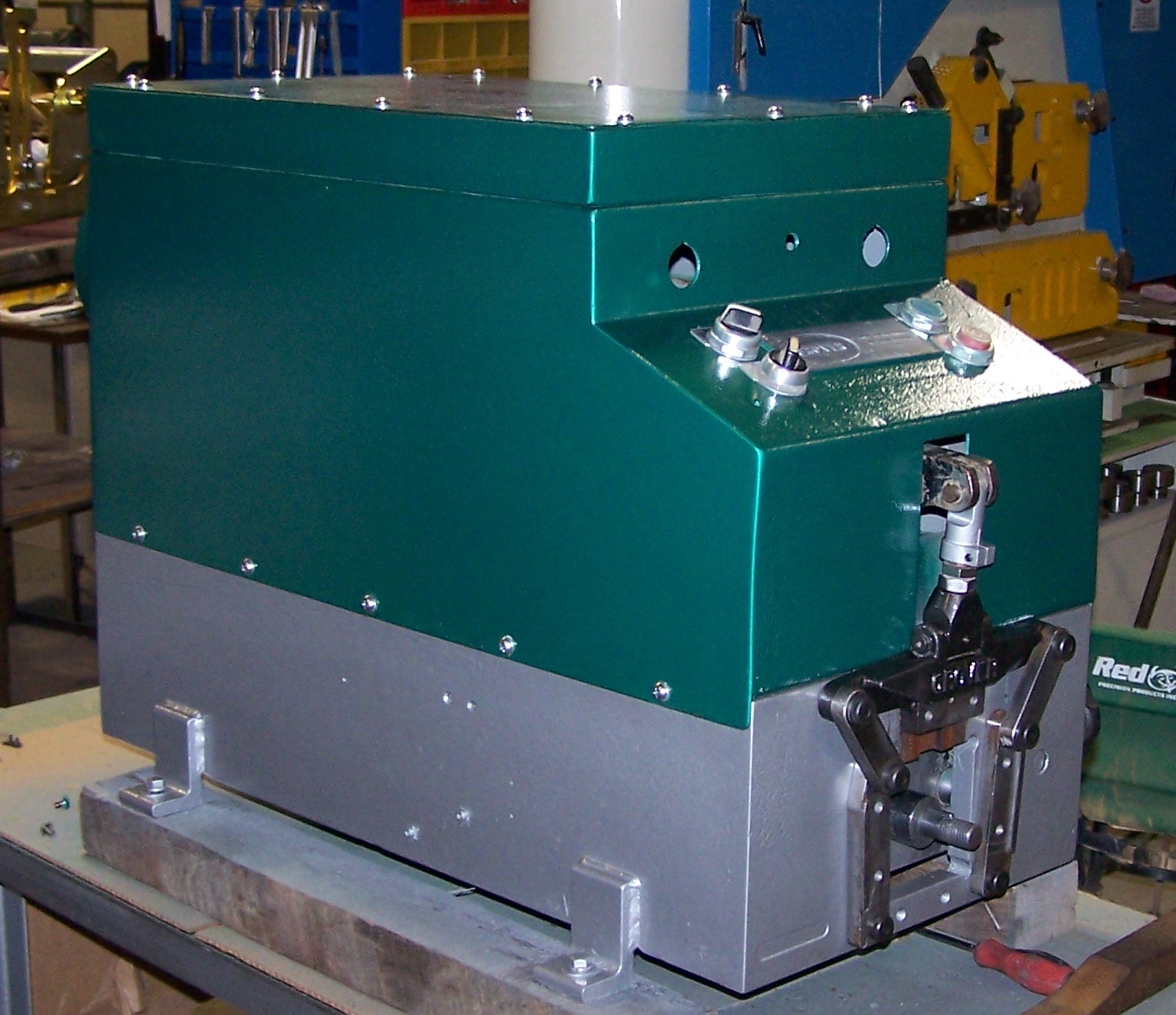 Used Grover 220 Elbow Forming Machine KMar Building Products, INC.